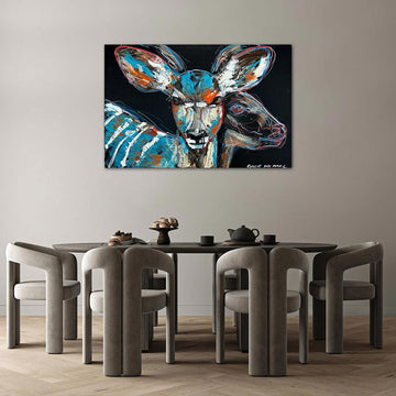 Jamila, the Disappearing Nyala Deer (Original Painting)