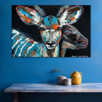 Jamila, the Disappearing Nyala Deer (Original Painting)