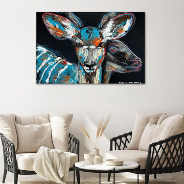 Jamila, the Disappearing Nyala Deer (Original Painting)