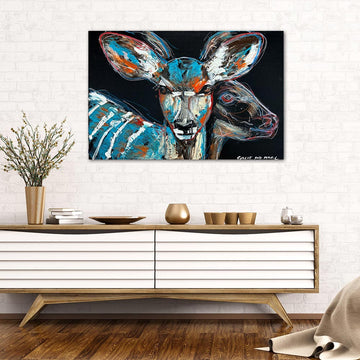 Jamila, the Disappearing Nyala Deer (Original Painting)