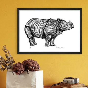 Javan Rhino Forever (Giclee Canvas Print)