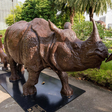 Love the Javan Rhino (Bronze Sculpture)