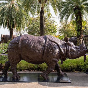 Love the Javan Rhino (Bronze Sculpture)
