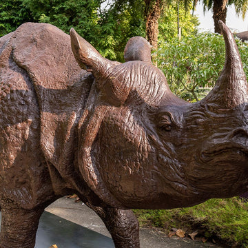 Love the Javan Rhino (Bronze Sculpture)
