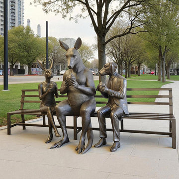 The Kangaroo Bench of Friendship (Bronze Sculpture)