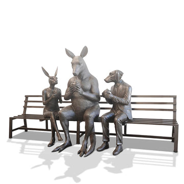 The Kangaroo Bench of Friendship (Bronze Sculpture)