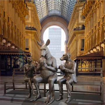 The Kangaroo Bench of Friendship (Bronze Sculpture)