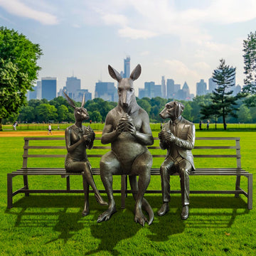 The Kangaroo Bench of Friendship (Bronze Sculpture)