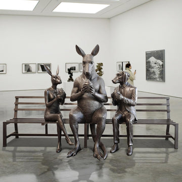 The Kangaroo Bench of Friendship (Bronze Sculpture)