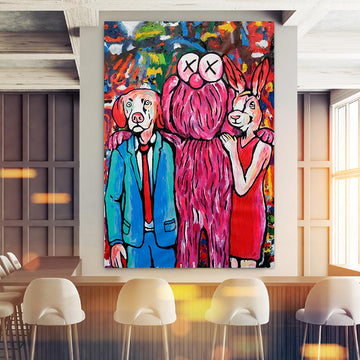 They admired Kaws (Original Painting)