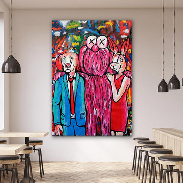 They admired Kaws (Original Painting)