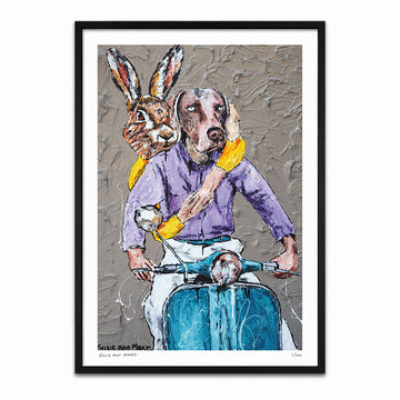 She Would Kiss Him When He Least Expected It and Not Always at the Appropriate Time (Print)