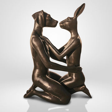 The Kiss that Melted the Universe (Bronze Sculpture)