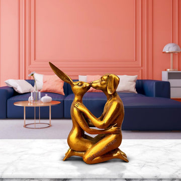 The Kiss That Stopped Time (Bronze Sculpture, Pocket Size)