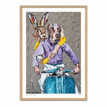 She Would Kiss Him When He Least Expected It and Not Always at the Appropriate Time (Print)