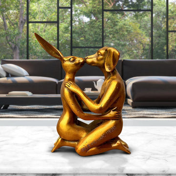 The Kiss That Stopped Time (Bronze Sculpture, Pocket Size)