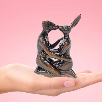 The Kiss That Stopped Time (Bronze Sculpture, Pocket Size)