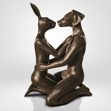 The Kiss that Melted the Universe (Bronze Sculpture)
