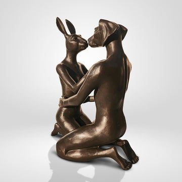 The Kiss that Melted the Universe (Bronze Sculpture)