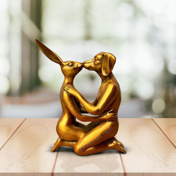 The Kiss That Stopped Time (Bronze Sculpture, Pocket Size)