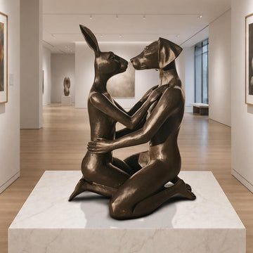 The Kiss that Melted the Universe (Bronze Sculpture)