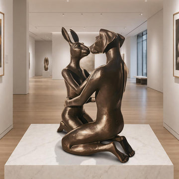 The Kiss that Melted the Universe (Bronze Sculpture)