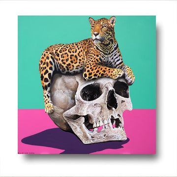 Leopard and skull (Original Painting)