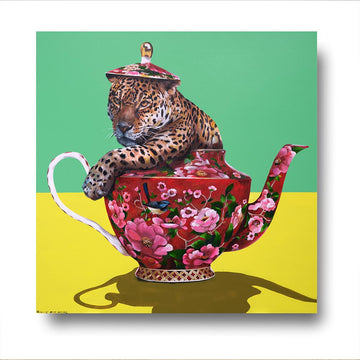 Leopard in a tea cup (Original Painting)