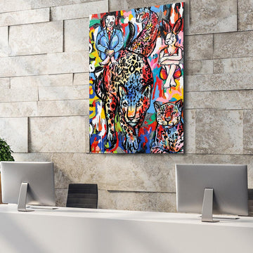 Leopards in the Night (Original Painting)