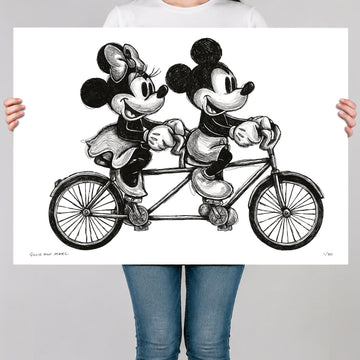 Mickey and Minnie on the Ride of a Lifetime (Print)