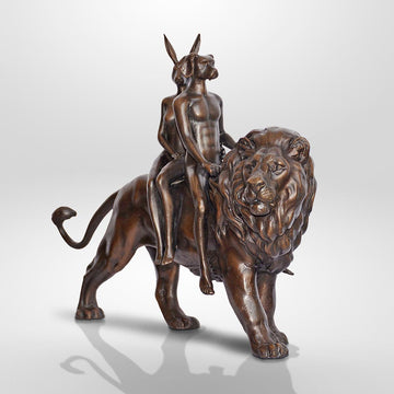 Lion Riders on a Mission (Bronze Sculpture, Small)