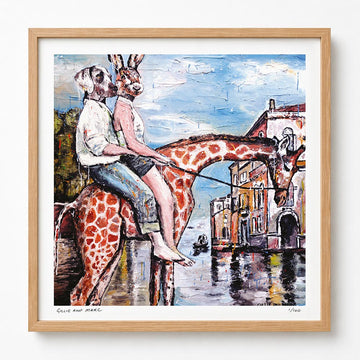 Living the High Life with Their New Friend Allowed Them to See Places They Never Imagined, Even if It Did Get Sore Bottoms... (Print)
