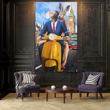 They Were Lovers in London (Original Painting)