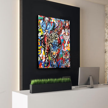 Leopards in the Night (Original Painting)