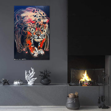Luna, the Fading Amur Leopard (Original Painting)