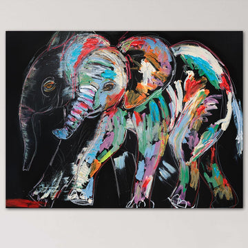 Luna, the Vanishing African Elephant (Original Painting)