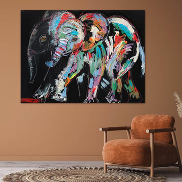 Luna, the Vanishing African Elephant (Original Painting)