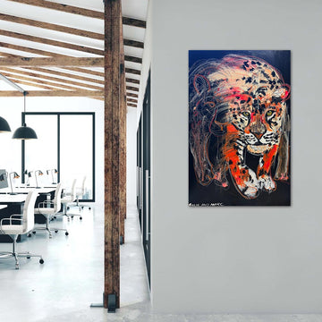 Luna, the Fading Amur Leopard (Original Painting)