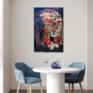 Luna, the Fading Amur Leopard (Original Painting)