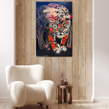 Luna, the Fading Amur Leopard (Original Painting)