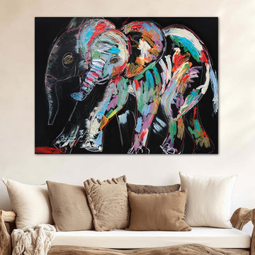 Luna, the Vanishing African Elephant (Original Painting)