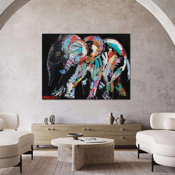 Luna, the Vanishing African Elephant (Original Painting)