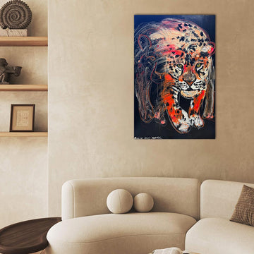 Luna, the Fading Amur Leopard (Original Painting)
