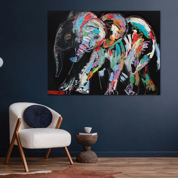 Luna, the Vanishing African Elephant (Original Painting)