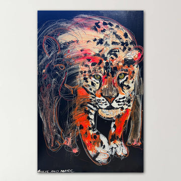 Luna, the Fading Amur Leopard (Original Painting)