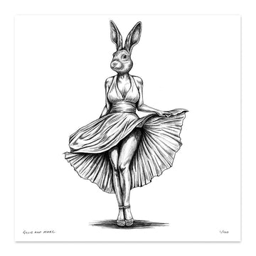 A Study for Marilyn Rabbitwoman (Print)