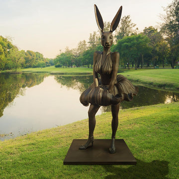 Marilyn Rabbitwoman is Glowing (Bronze Sculpture)