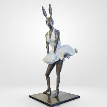 Marilyn Rabbitwoman is Beautiful (Bronze Sculpture)