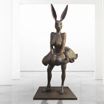 Marilyn Rabbitwoman is Glowing (Bronze Sculpture)