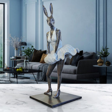 Marilyn Rabbitwoman is Beautiful (Bronze Sculpture)
